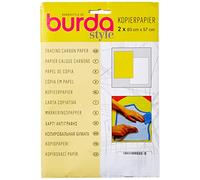 Burda 2Gcar, carta carbone per tracciamento giallo e bianco, 83 x 57 cm, 2 fogli, Taglia unica, 2 Unità
