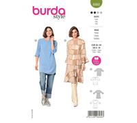BURDA 6060 Tuniche Top Misses Modello Cucito Taglia 8-18 Abilità: Facile