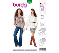 BURDA 6227 BLUSE DA DONNA Modello Di Cucito Taglie 8 - 18 Abilità: SUPER FACILE