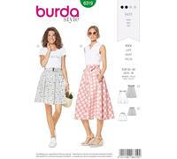Burda 6319 - Cartamodello da donna, taglia 34-44