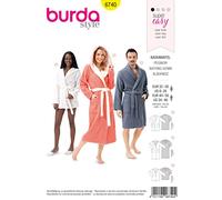 Burda 6740 Bianco Robe Modello