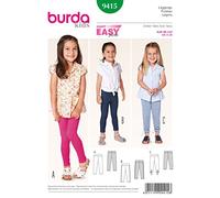 Burda 9415 - Cartamodello per Leggings da Bambina