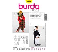 Burda B2414 Patron Couture Clown Pinguino e 19 x 13 cm