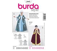 Burda 2447 - Cartamodello da donna, abito storico, taglia 36-52