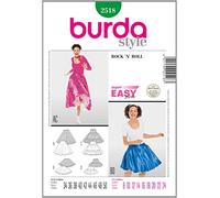 Burda B2518 - Cartamodello per Costume da Rock-And-Roll, 19x13 cm