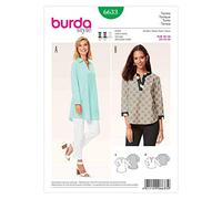Burda b6633 - Cartamodello per Tunica Carta Bianco 19 x 13 x 1 cm