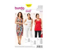 Burda b6672 - Cartamodello per Maglietta e Vestito Carta Bianco 19 x 13 x 1 cm