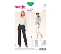 Burda B6681 - Cartamodello di Pantaloni Carta Bianco 19 x 13 x 1 cm