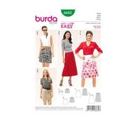 Burda b6682 - Cartamodello per Gonna Carta Bianco 19 x 13 x 1 cm