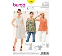 Burda B6685 - Cartamodello per Abito e Camicia Carta Bianco 19 x 13 x 1 cm