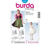 Burda B7057 - Cartamodello per Abito Folklore, Dimensioni: 19 x 13 cm (Lingua Inglese)