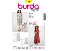 Burda B7100 - Cartamodello per Realizzare Vestito da Donna, Taglie Varie, 19 x 13 cm
