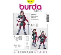 Burda B9446 - Cartamodello per Travestimento da Cavaliere, 19 x 13 cm (Lingua Inglese)