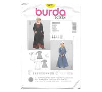 Burda B9473 - Cartamodello per Abito Storico, 19 x 13 cm