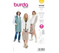 Burda Cartamodello 5869 - Gilet e giacca da cucire da donna, taglia 34 - 44 - Livello 4 professionale