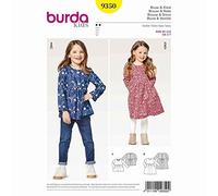 Burda cartamodello Kids 9350 Camicetta e Vestito, Carta, Bianco, 19 x 14 x 0,5 cm