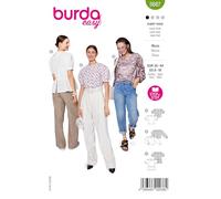 Burda Easy 5687 - Cartamodello da donna con maniche a sbuffo, taglia 34-44