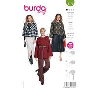Burda Easy #5770 - Cartamodello da donna, scollo asimmetrico, taglia 34-48