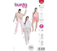 Burda Easy - Cartamodello da donna, pantaloni e pantaloncini, taglia 34-48