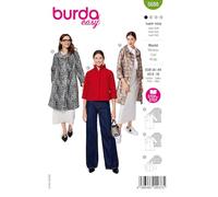 Burda Easy - Cartamodello da donna, stile retrò, #5688, taglia 34-44