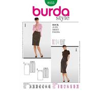Burda Easy Sewing Pattern 8155 - Misses Ladies Pencil Skirts Sizes: 8-20