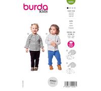 Burda Kids #9203 - Cartamodello per bambini con volant, taglia 68-104