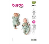 Burda Kids 9258 Tutina Per Bambini Cucito Modello 1M-3Anni Abilità: Facile