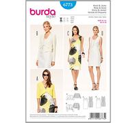 Burda Sewing Pattern 6773 Misses Dress And Jacket Size 8-18
