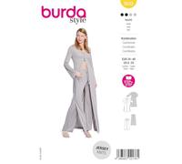 Burda style 5633 - Cartamodello di carta da donna, modello Chasuble & Pantaloni, taglia 34-46, livello di cucitura: medio