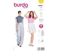 Burda Style #5718 - Cartamodello da donna, con tasche e pantaloncini con tasche profonde, taglia 36-48