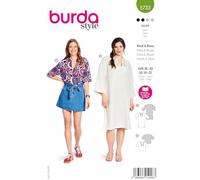 Burda Style #5733 - Cartamodello per abito a tunica con ricamo, camicetta con pieghe, taglia 36-48