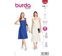 Burda Style #5736 - Cartamodello da donna, con fiocchi, taglia 36-46