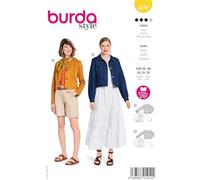 Burda Style #5749 - Cartamodello da donna, giacca di jeans con colletto rovesciato e giacca, taglie 36-46