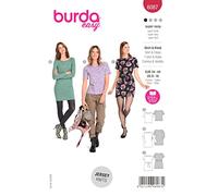 Burda Style B6087 - Cartamodello per maglietta, tunica o vestito da donna