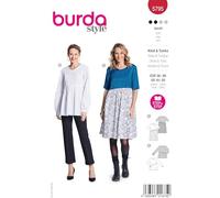 Burda Style - Cartamodello da donna, vestito e tunica, taglia 36-46