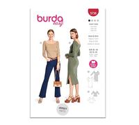 Burda Style Sewing Pattern B5738 - Cartamodello per vestito e maglietta da donna