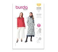 Burda Style Sewing Pattern B5984 - Cartamodello per giacca e trench da donna