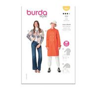 Burda Style Sewing Pattern B5992 - Cartamodello per cappotto e giacca doppiopetto da donna