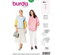 Burda Style Sewing Pattern B6203 - Cartamodello per felpe da donna con maniche, orlo e scollatura