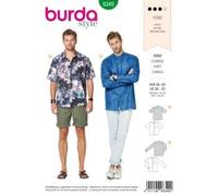 Burda Style Sewing Pattern B6349 - Cartamodello per camicia da uomo con colletto