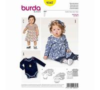 Burda Style Sewing Pattern B9347 - Cartamodello per Vestito e Body da Neonato