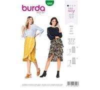 Burda Style Super Easy Cartamodello 6200 gonne a portafoglio da donna, taglie 40-48
