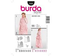 Burda taglio da donna modello 7880 della storica 1888 turnuere Costume, Taglia: 36