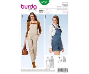 Burda Young 6599 Tuta Per Donne Modello Cucito Taglie 6-18 Abilità: Media