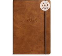 Burde Agency A5 Forma Deluxe 2026, Planner Settimanale in Similpelle Elegante, Calendario A5 2026 per Studenti, Insegnanti e Professionisti, Agenda per Appuntamenti e Studio