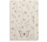 Burde Notizbuch Deluxe A5 Butterfly: Liniert, Gummiband-Verschluß.
