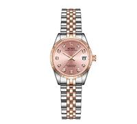 BUREI 36MM Moda Donna Orologio Argento Acciaio Inox Orologio da Polso Analogico al Quarzo con Calendario