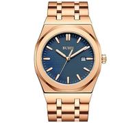 BUREI Classic Orologio in Acciaio Inossidabile per Uomini Giapponese Quartz Dress Orologi Da Polso Impermeabili Analogici Mens Orologi con Data