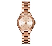 BUREI Orologio da donna minimalista, analogico, al quarzo, orologio da polso da donna, classico, in acciaio inox, regalo per le donne, Oro rosa (Oro rosa)