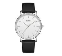 BUREI Orologio da uomo elegante, minimalista, analogico, al quarzo, resistente all'acqua